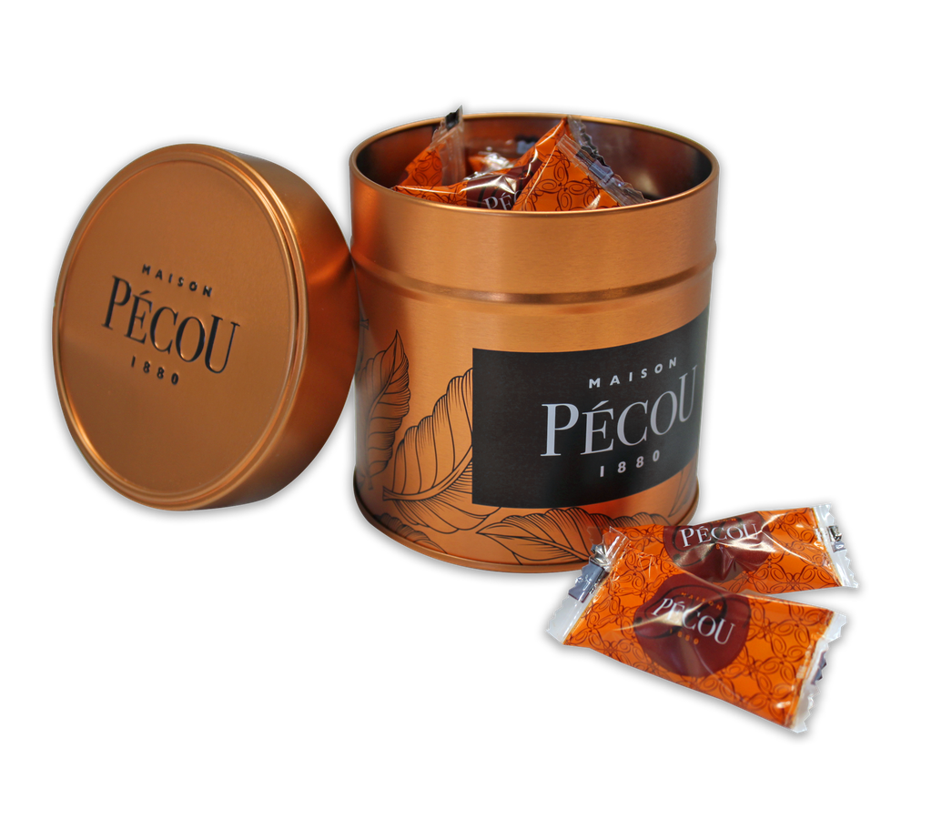 Boite cuivre Craqchoc caramel 50g x 6