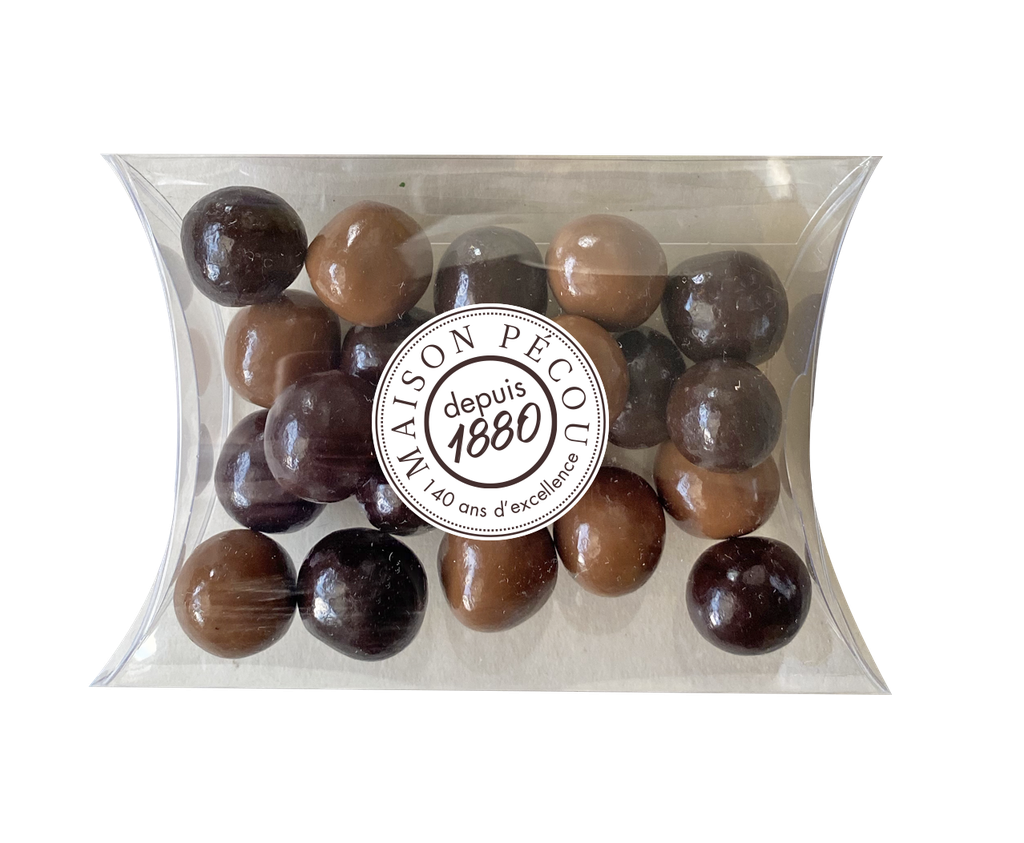 Busta carré craqchoc noir et lait 50g x 25