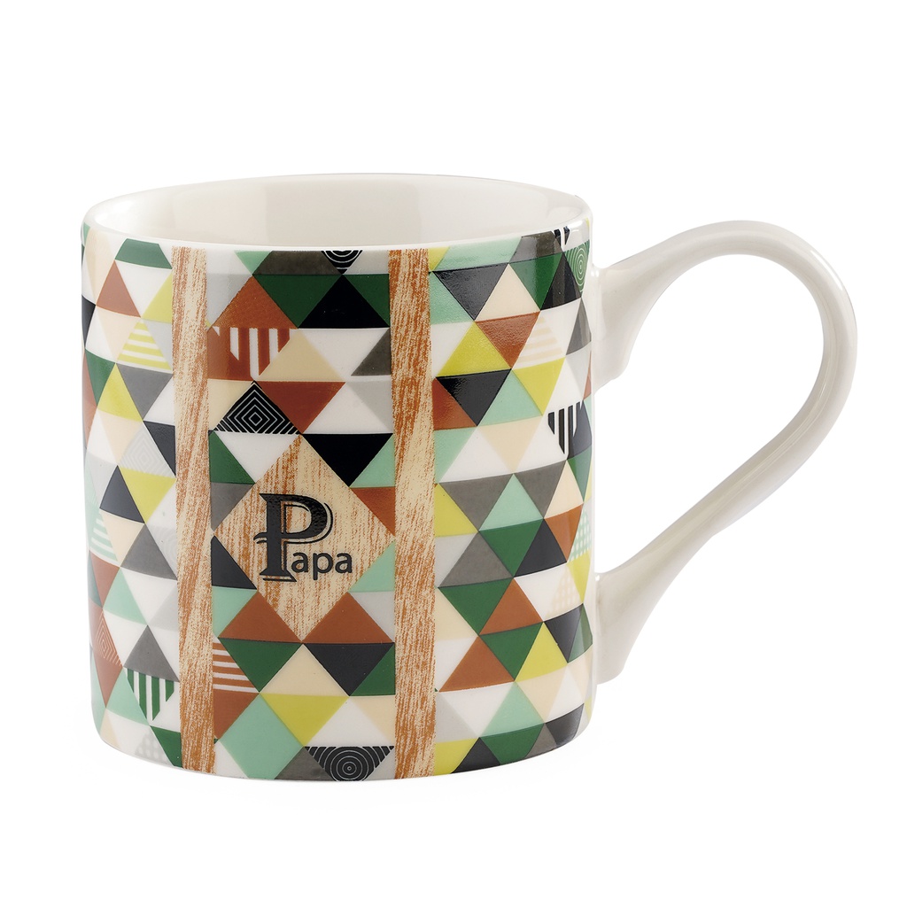 MUG WOOD/VERT x 6