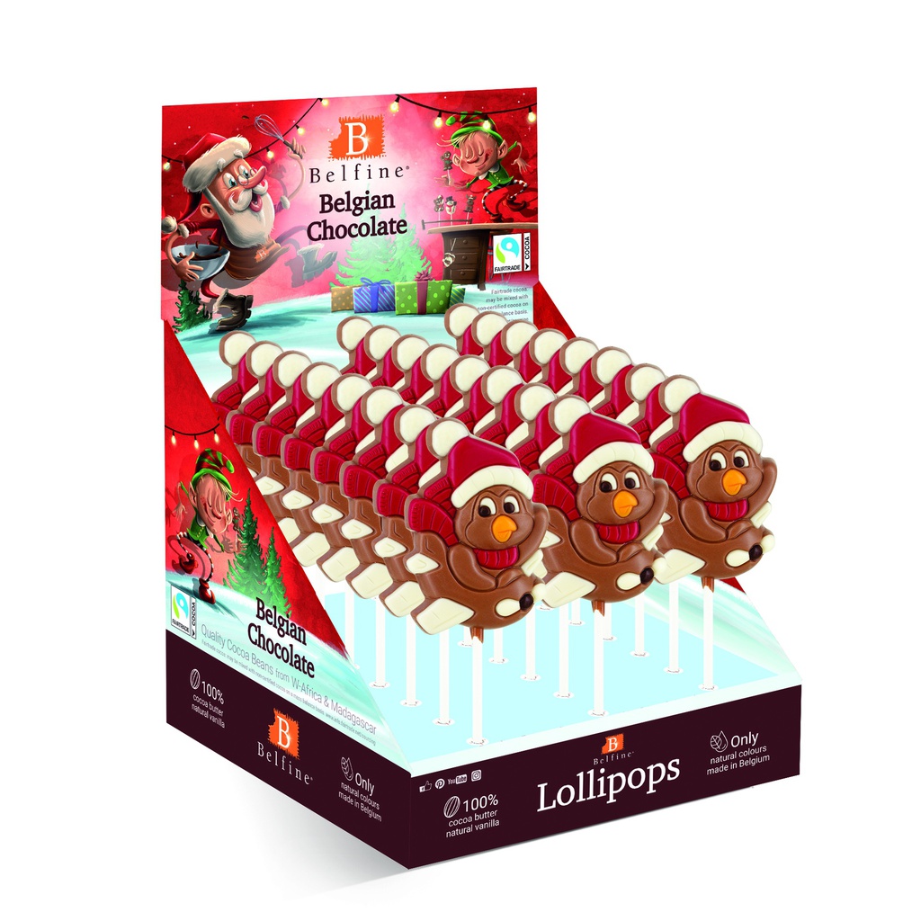 Sucette chocolat Manchot Charles 35g x 24