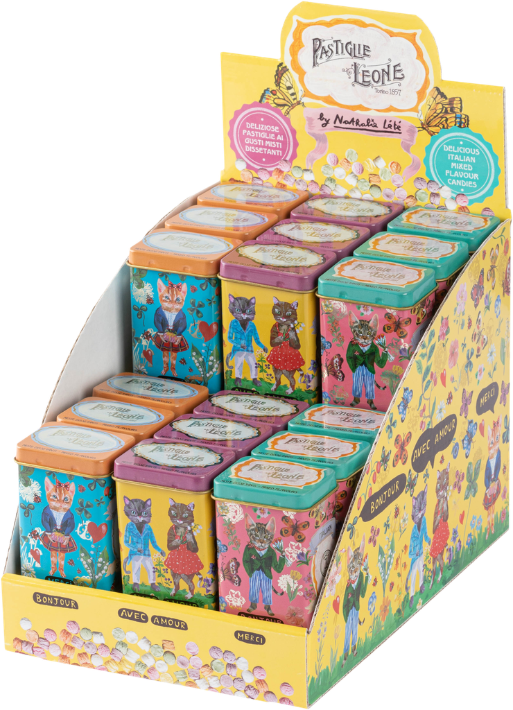 Pastilles btes métal assorties N LETE display 45g x 18