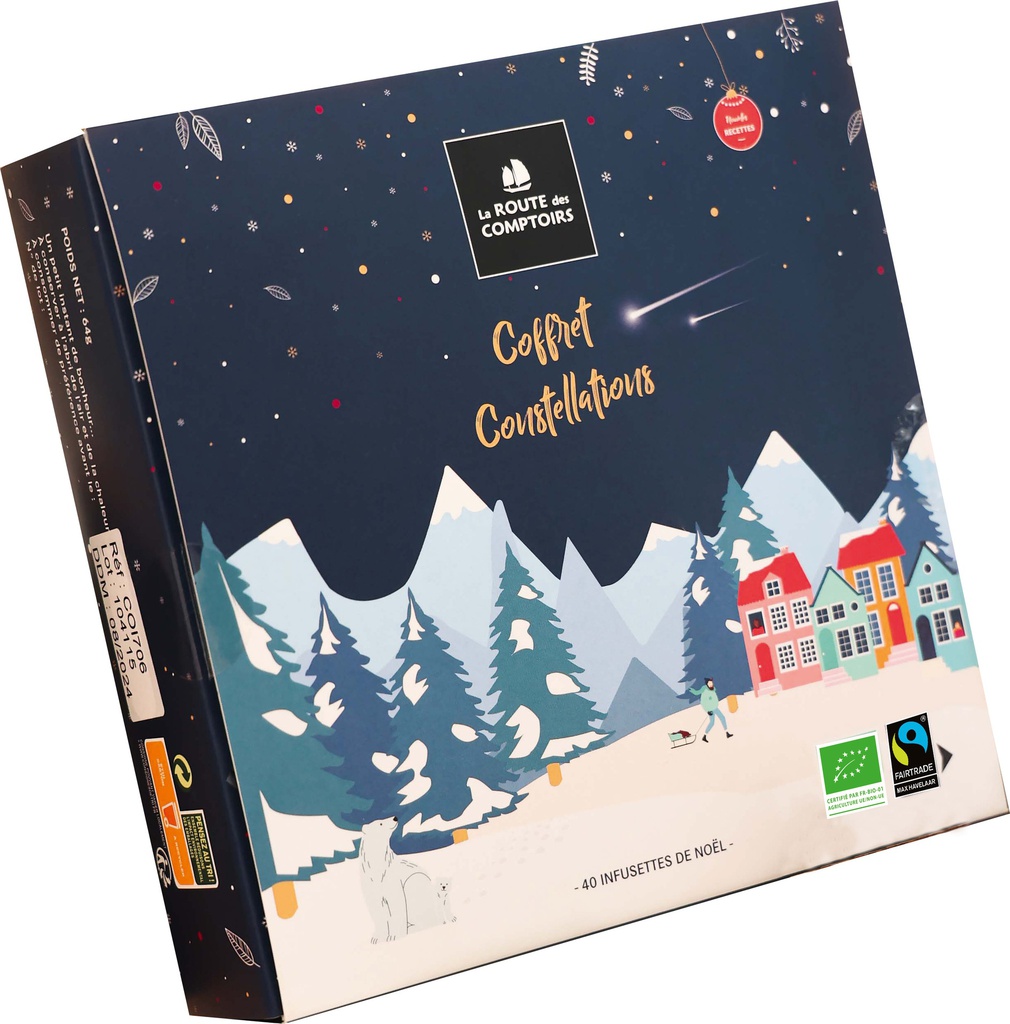 Coffret Constellation 40 infusettes BIO X6