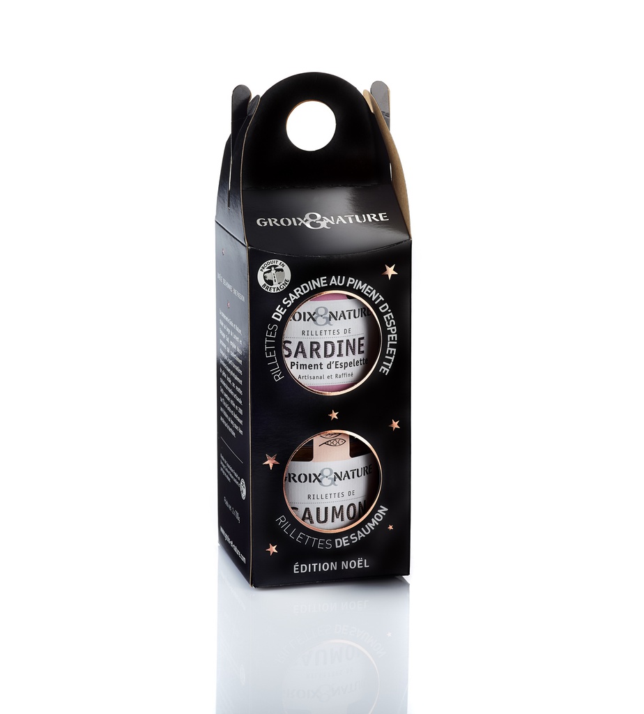 Coffret Noël saumon et sardine 200ml X12