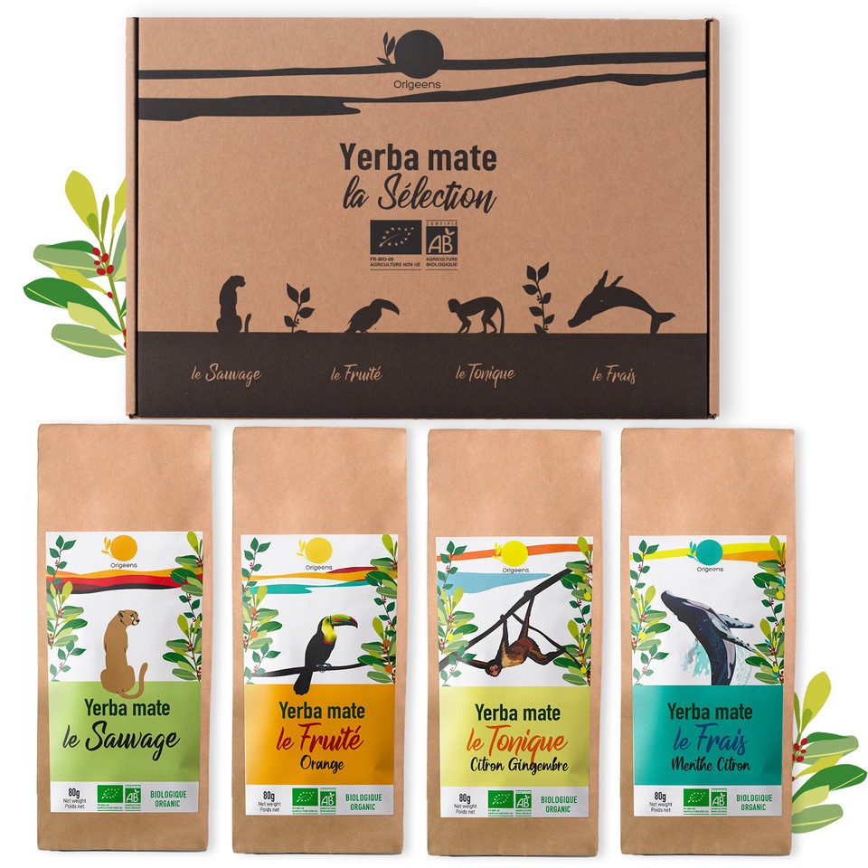 Coffret dégustation 4 Maté Bio X1