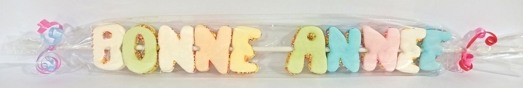 Brochette Bonne Année (lettres) 60g x 20