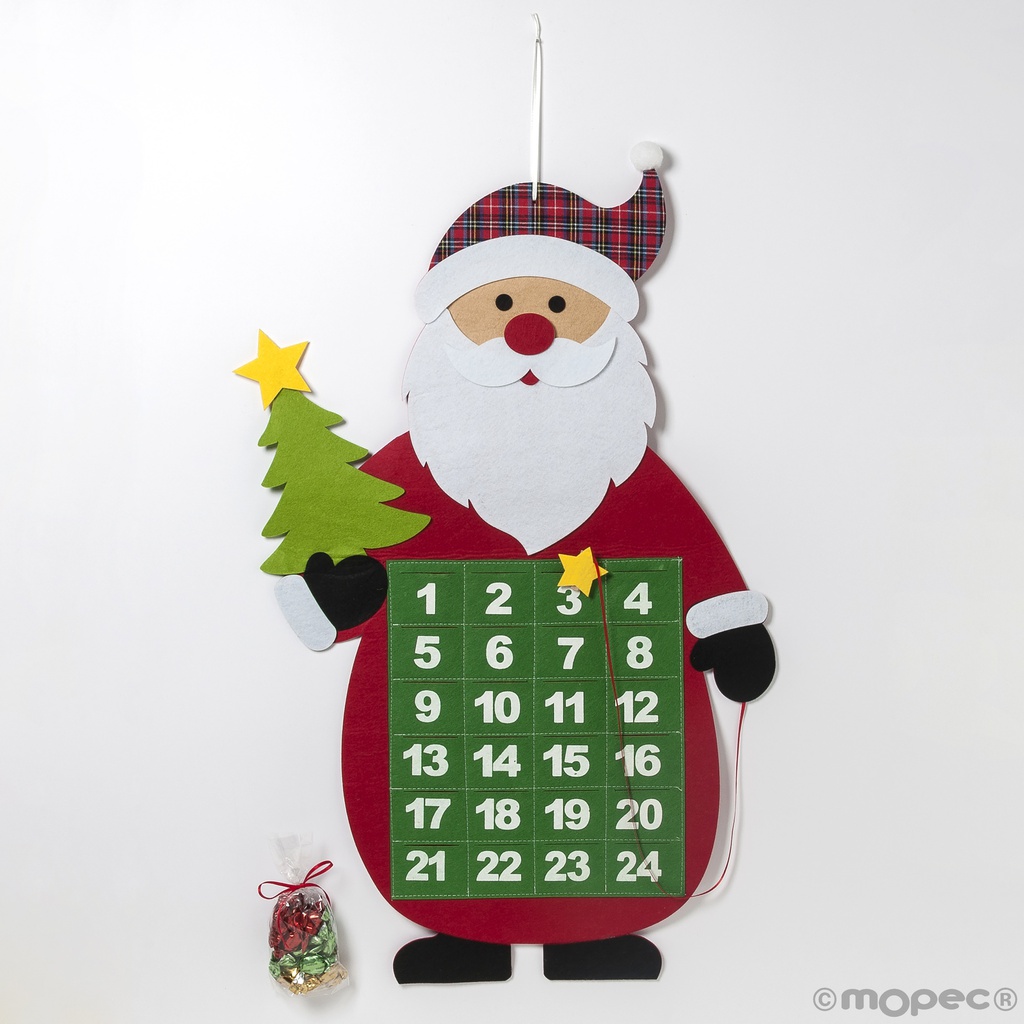 Calendrier de l'Avent en feutrine 58g x 4
