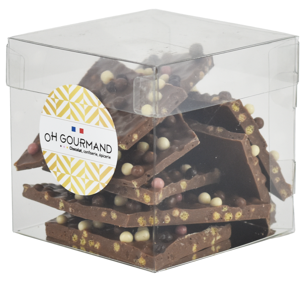 Cube plaques choc lait 200g x 8