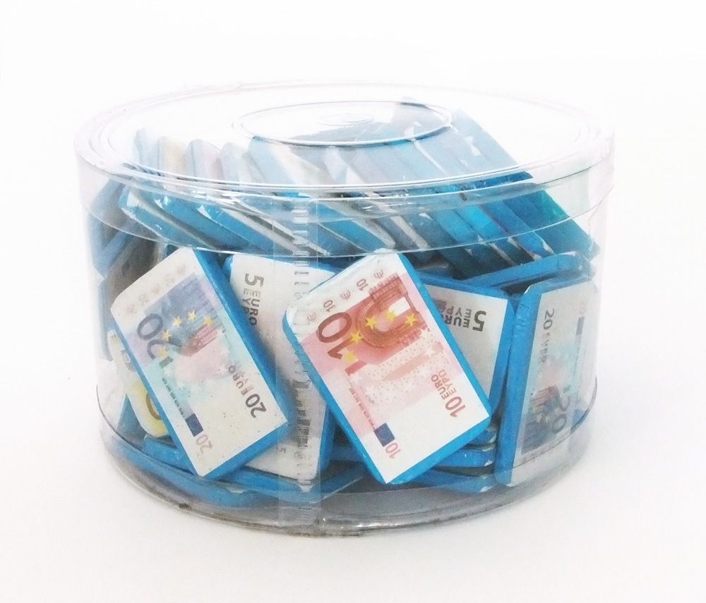  Billets Euros, chocolat boite de 91 pièces