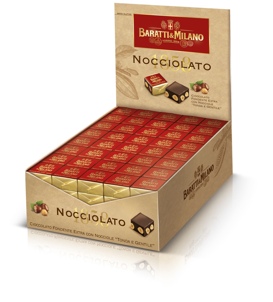 *Présentoir Nocciolato 1858 noir 10g x 1.96 kg