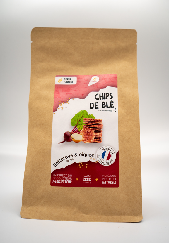 Chips de blé au betterave rouge oignon 90g X20