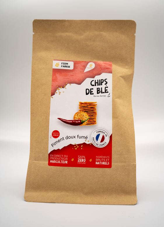 Chips de blé piment doux fumé 90g X20