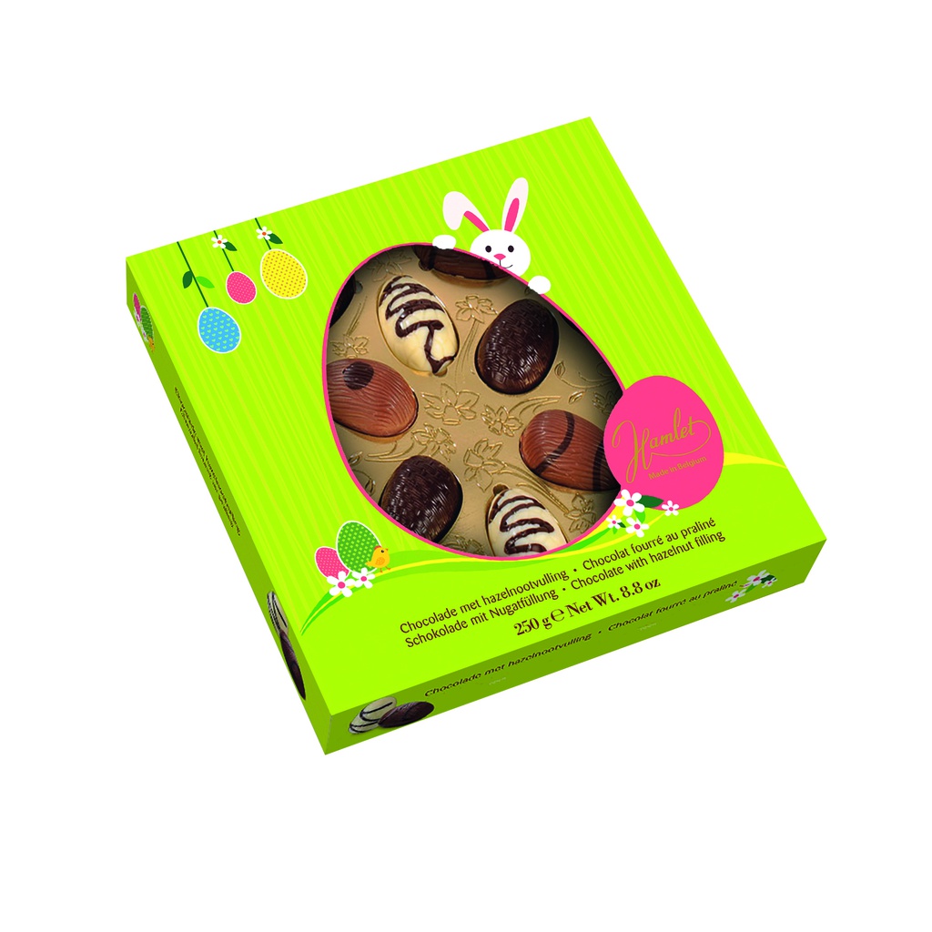 Boite petits oeufs assortis 250g x 12