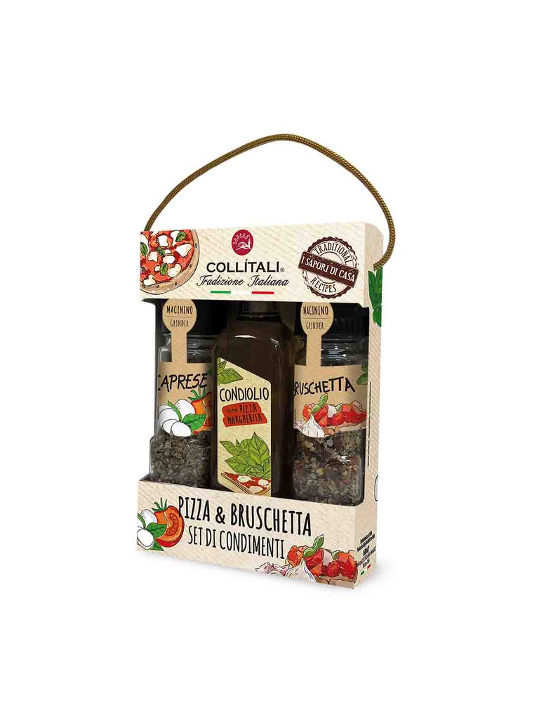 Coffret trio PIZZA et BRUSCHETTA X6
