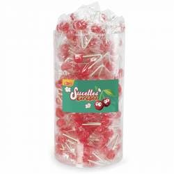 Tubo sucettes double cerise 13.5g x 100