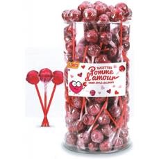 Tubo sucettes pomme d'amour 12g x 140