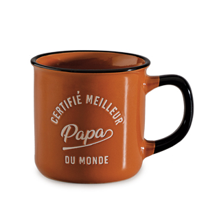 Tasse &quot;certifié meilleur papa&quot; x 12