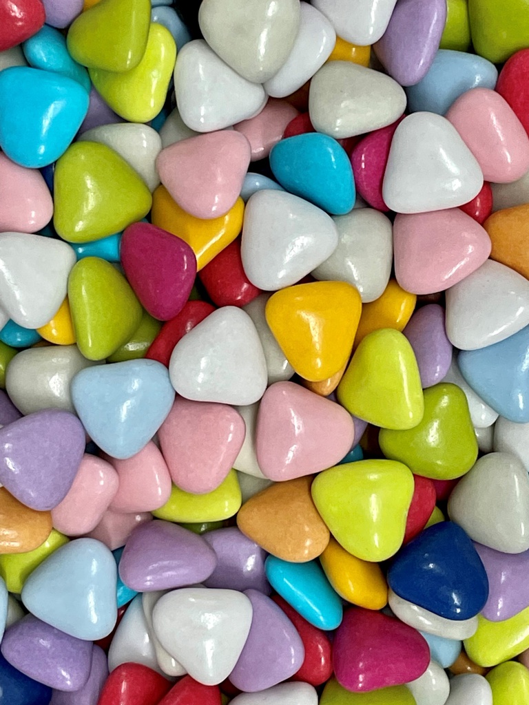Vrac coeur chocolat multicolor 5kg x 1
