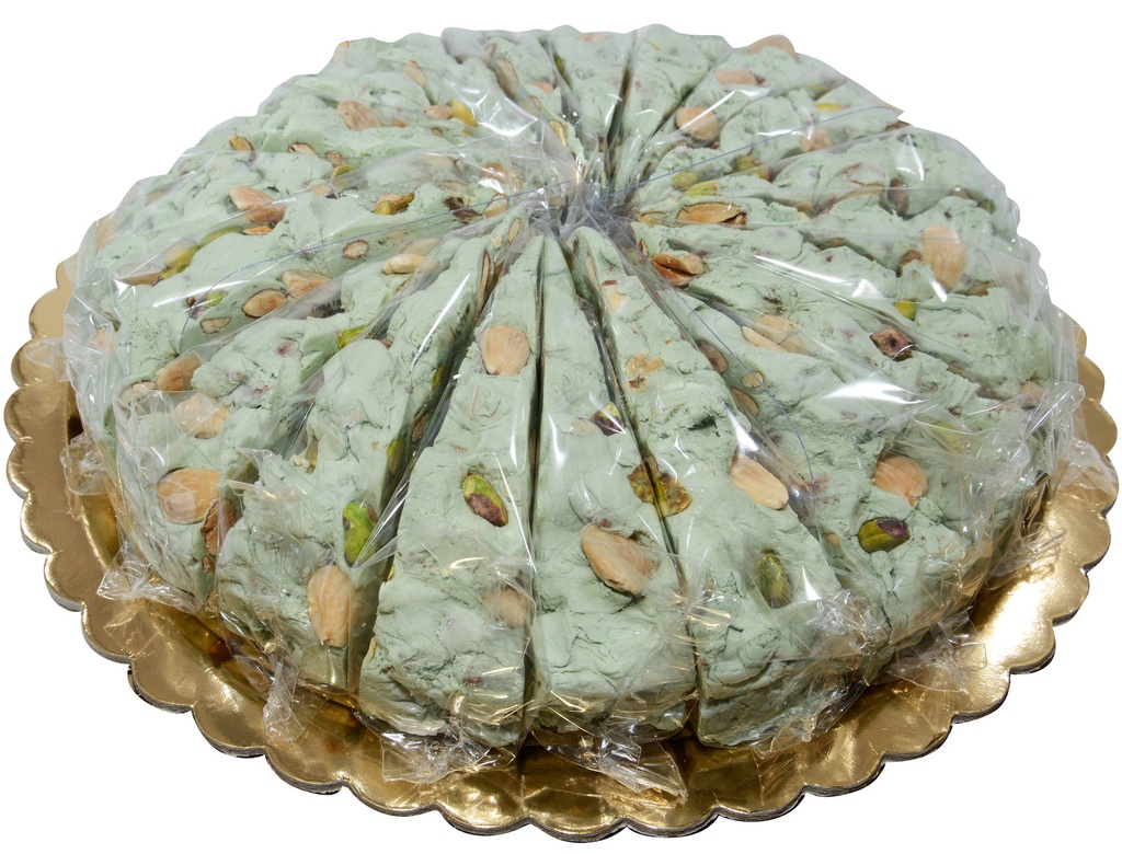 Gâteau nougat Pistache- 20 parts 3kg.