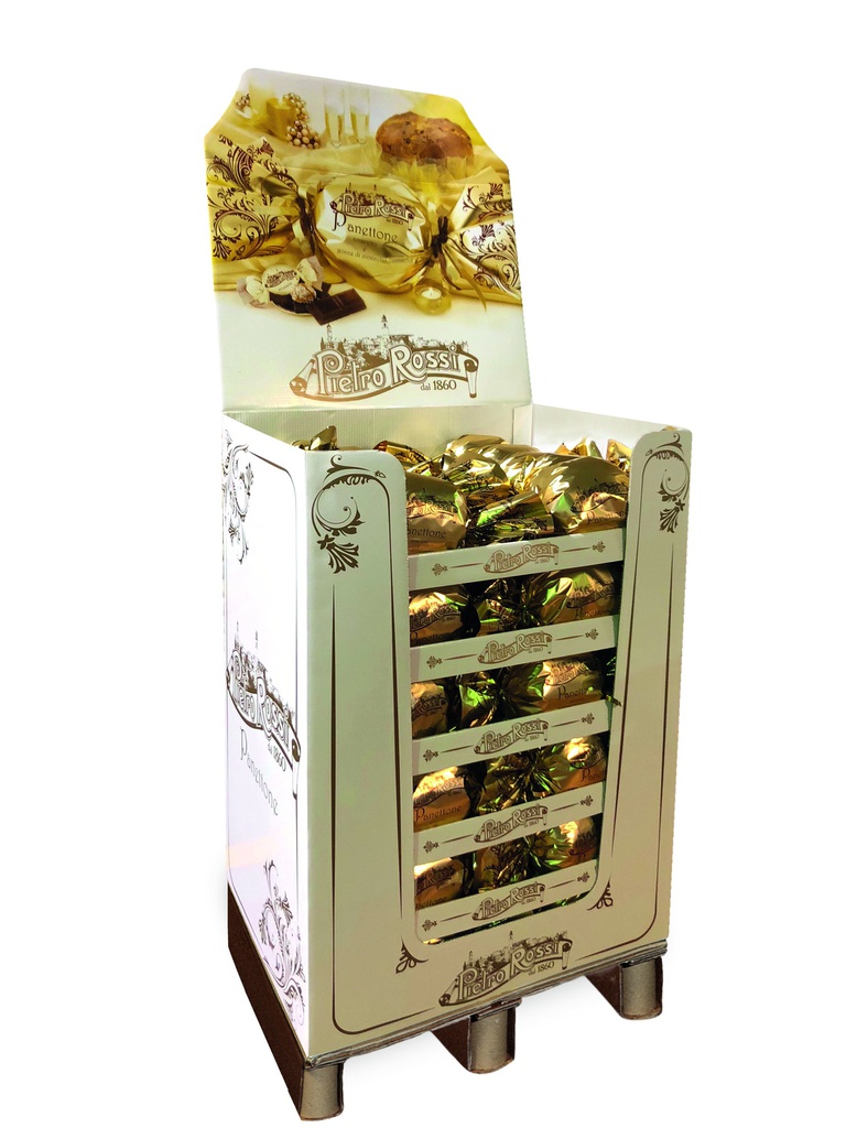 Panettone amaretto et chocolat GOLDEN BON BON 750g  display x 60