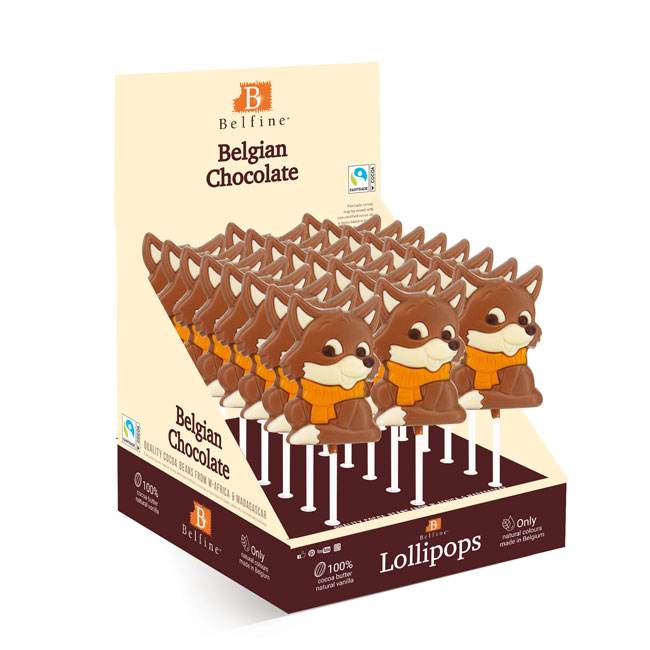 Sucettes Renard choco lait 35g x 24
