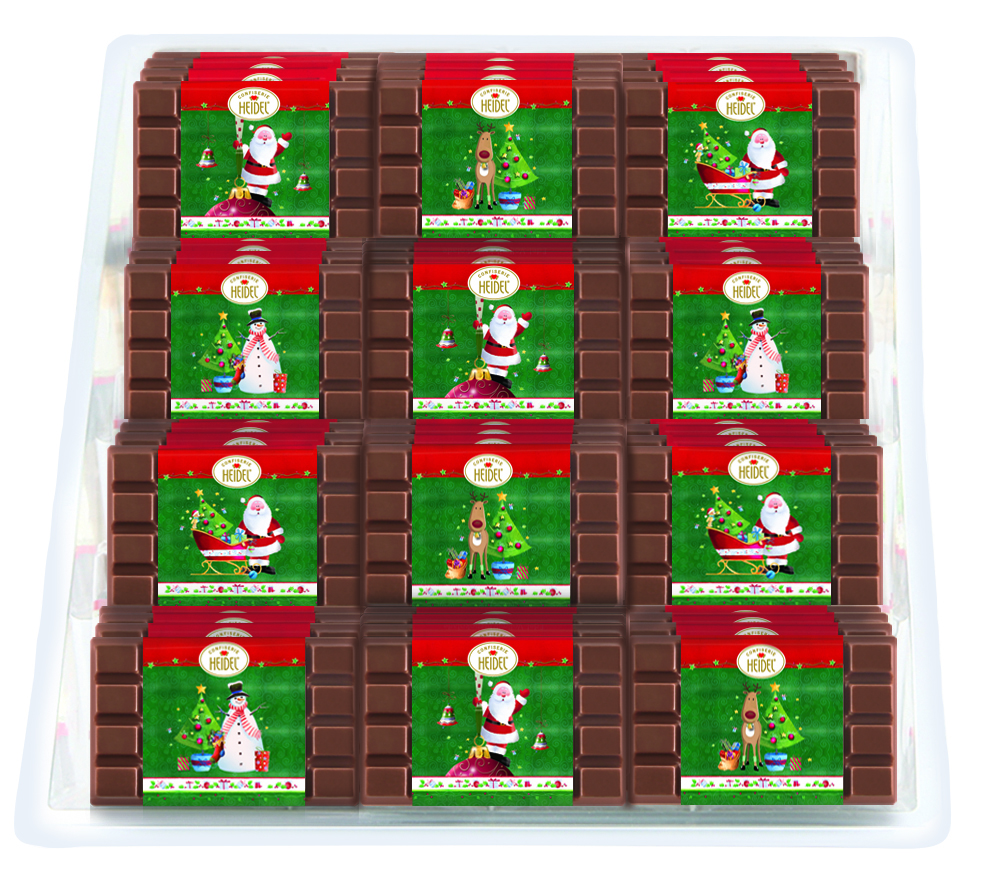 Mini tablette chocolat &quot;Christmas Time&quot; 10g x 105