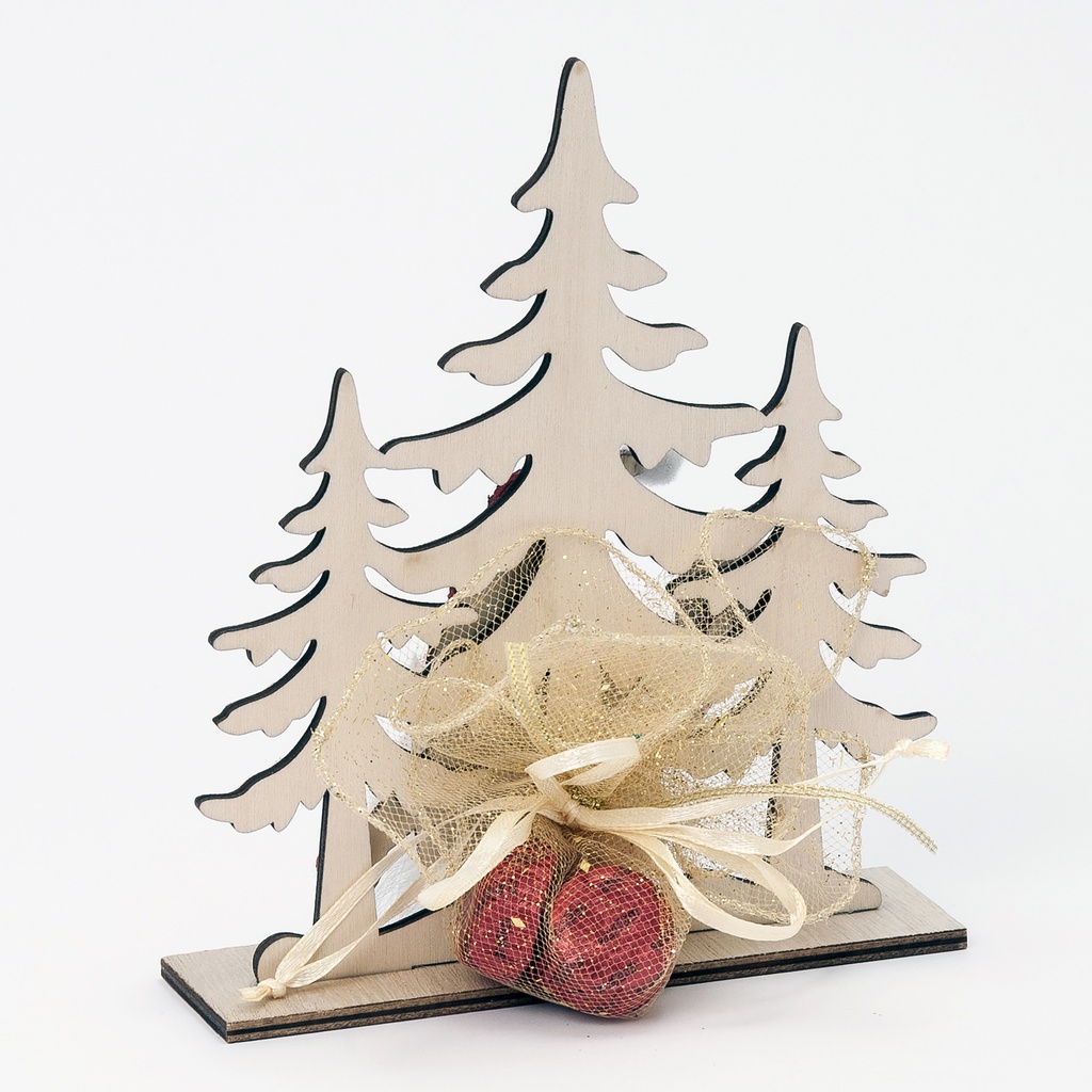 Décor de table Sapin 19g x 6