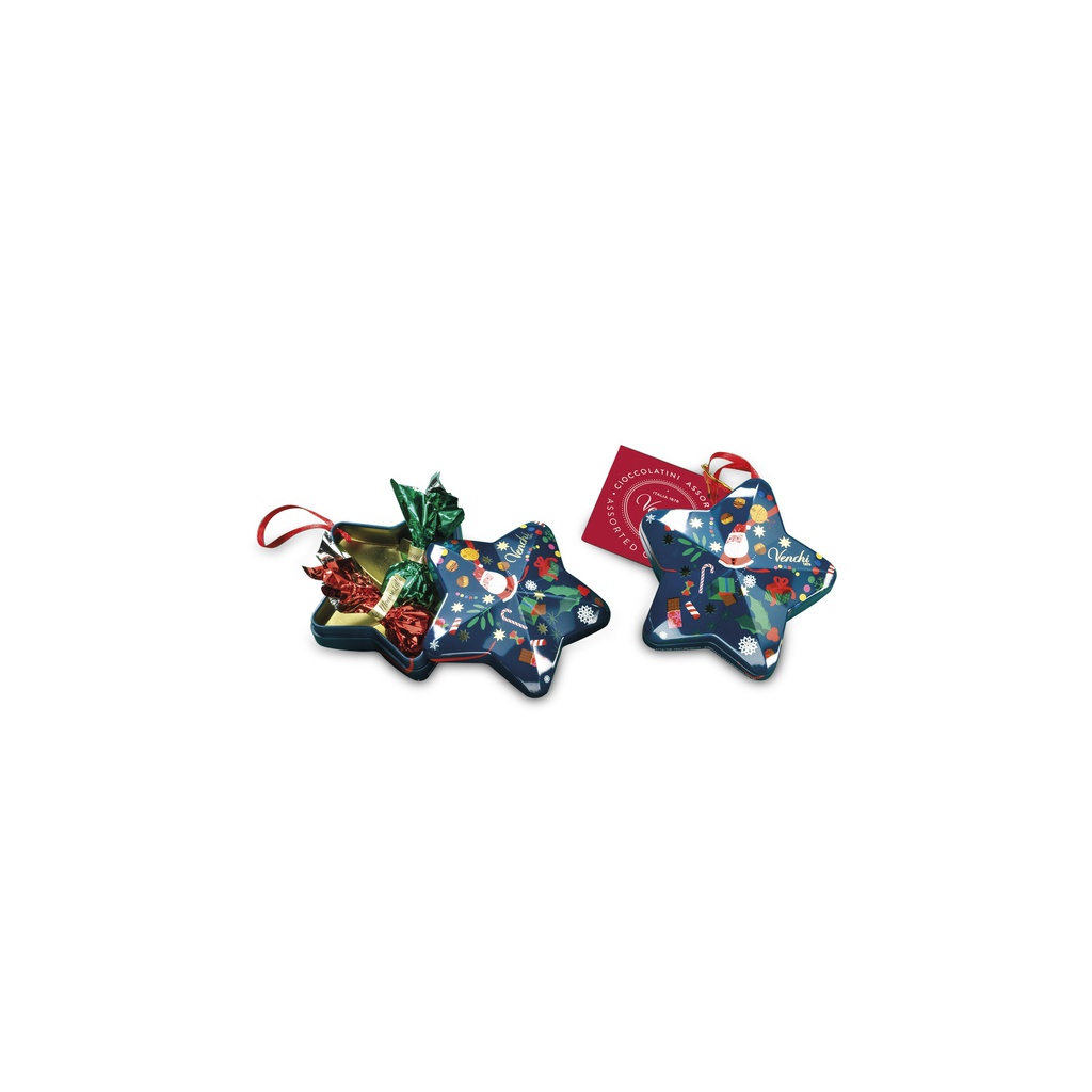 Etoile de Noël en métal 37g x 12