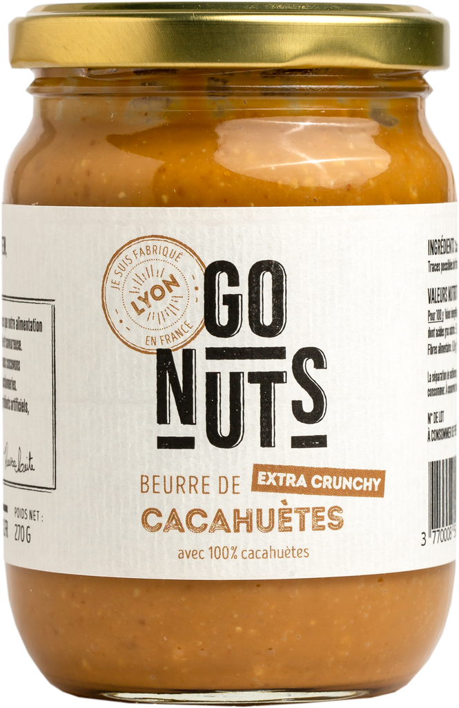 Beurre de cacahuètes extra crunchy BIO 270g X9