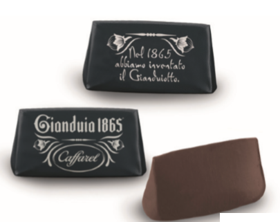 Gianduja café, ± 9 g vrac 1kg