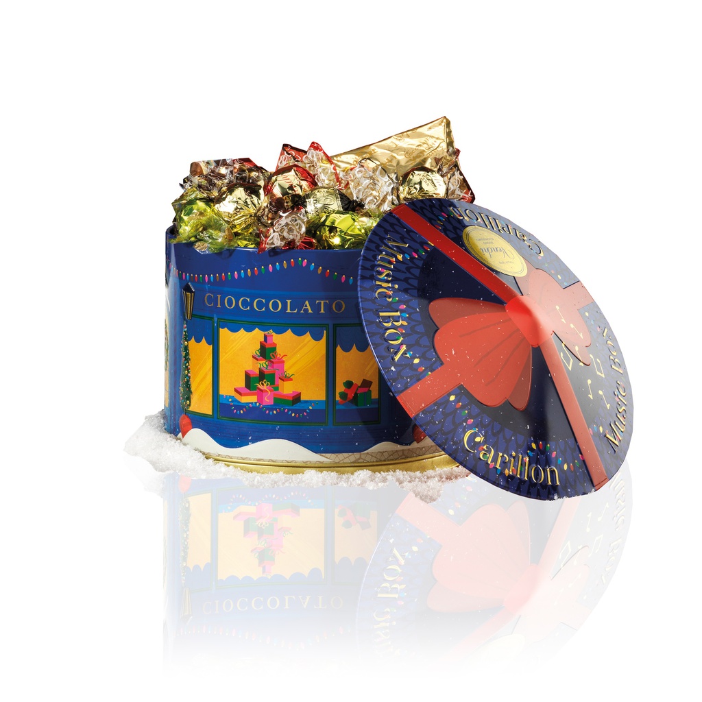Coffret boite à musique Noël 300g x 4