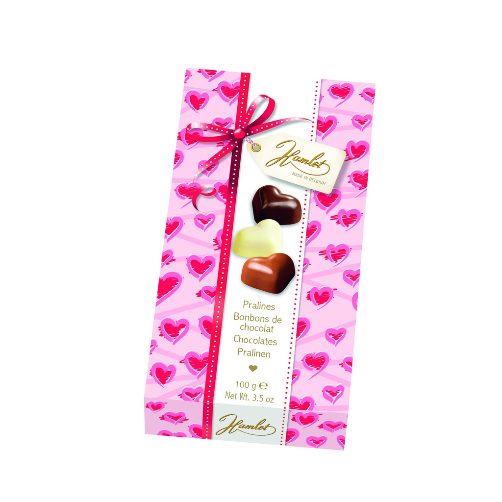 Etui cœur chocolat 100g x 20