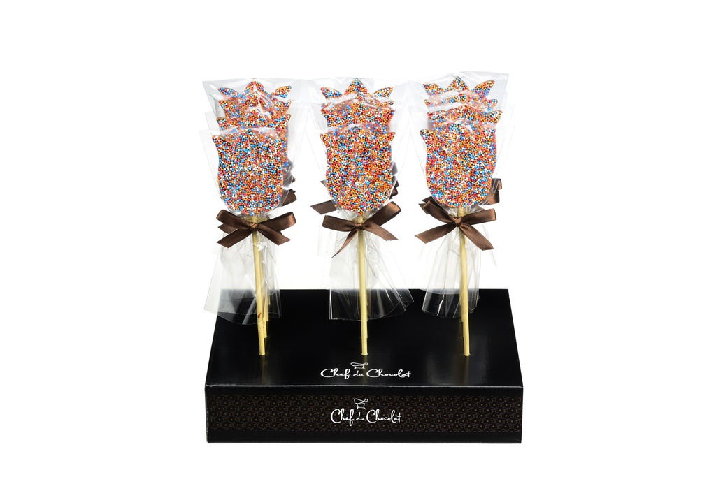 *Sucettes Tulipe fleurs 35g x 12