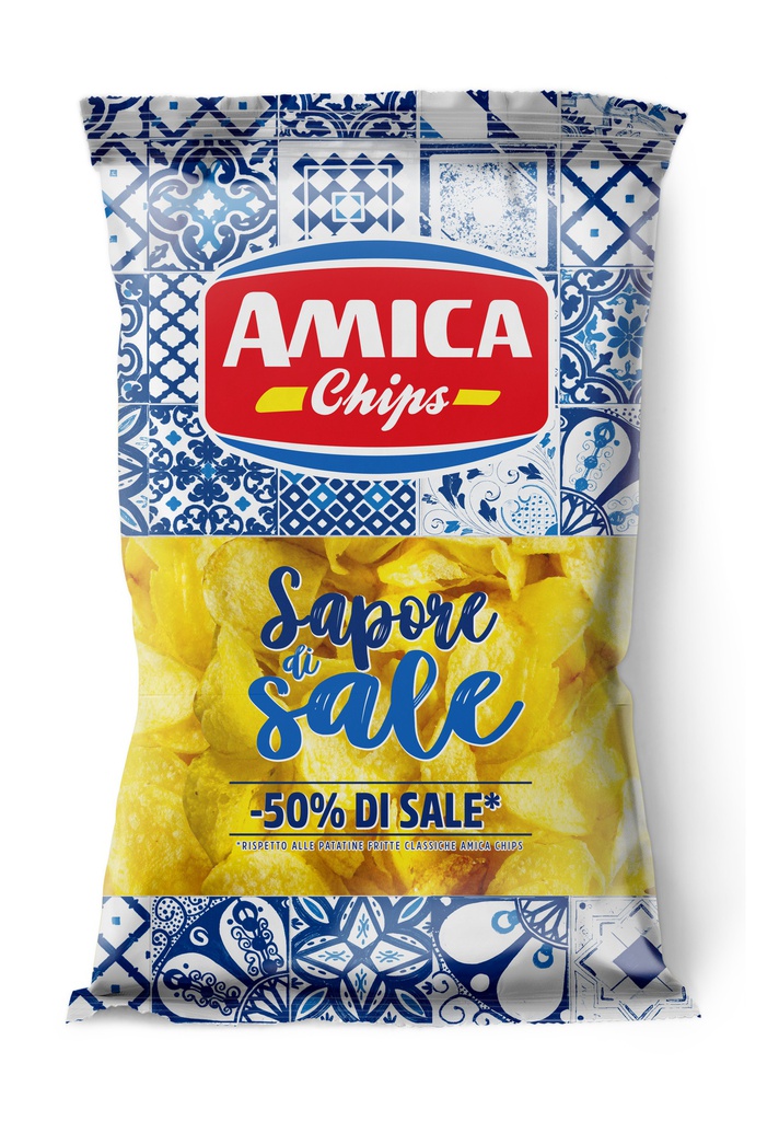 Sachet transparent &quot;saveur de sel&quot; -50% sel 175g X12