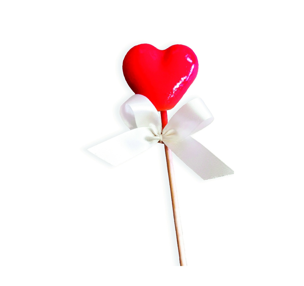 Présentoir sucettes coeur pate d'amande 25g x 20