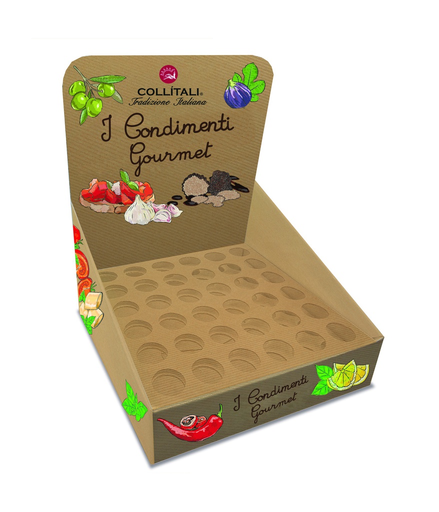 Display vide pour 36 bouteilles 30ml en kraft X1