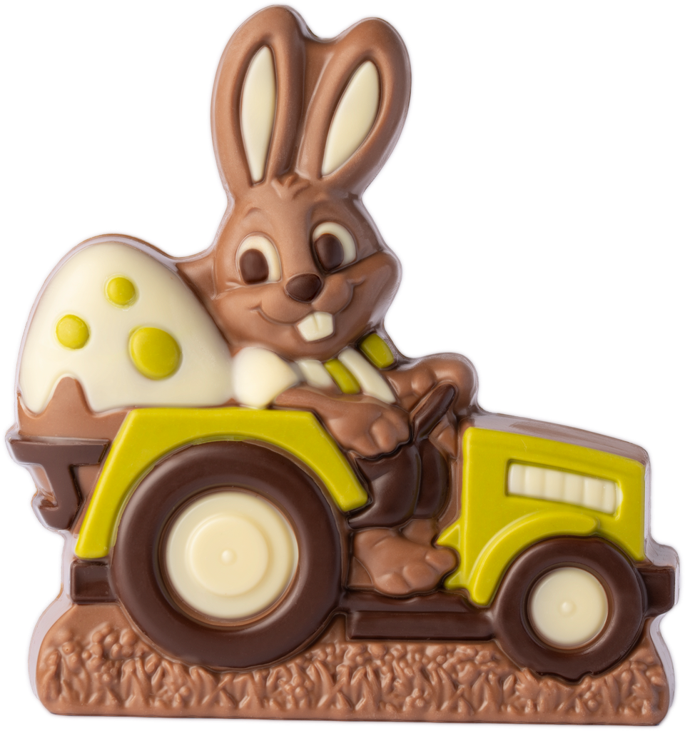 Moulage Lapin tracteur 150g x 5