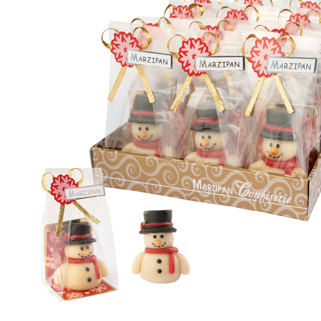 Bonhomme de neige en marzipan 45gx12
