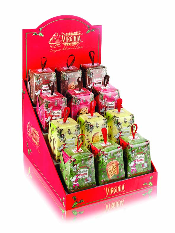 Mini Panettone assortis (4 parfums) Père Noël 100g X24