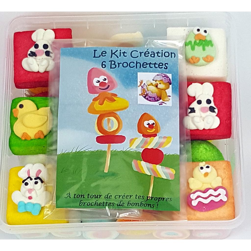 Kit 6 brochettes création Printemps 300g x12