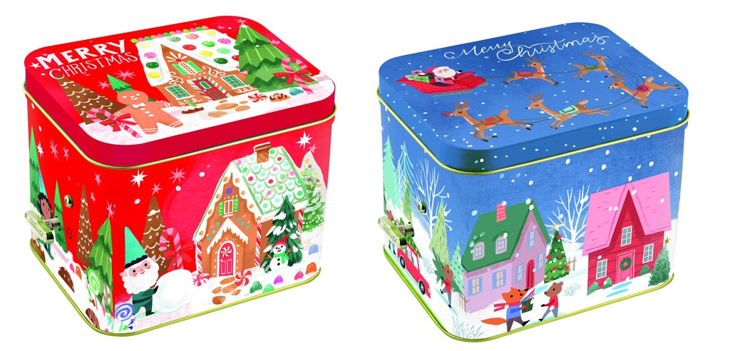 Boite à musique de Noël garnie 139g x 9