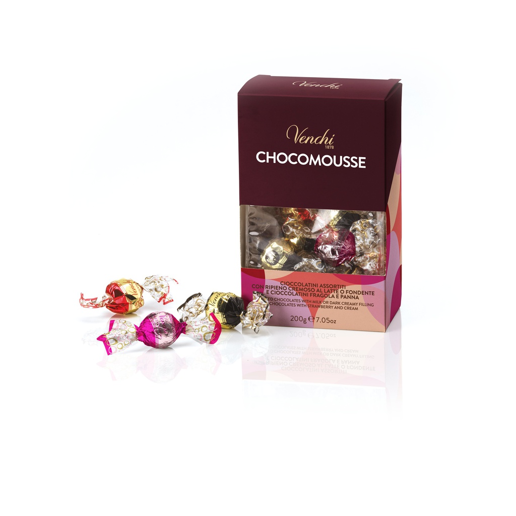 Etui cadeau chocomouss assortis 200g x 12