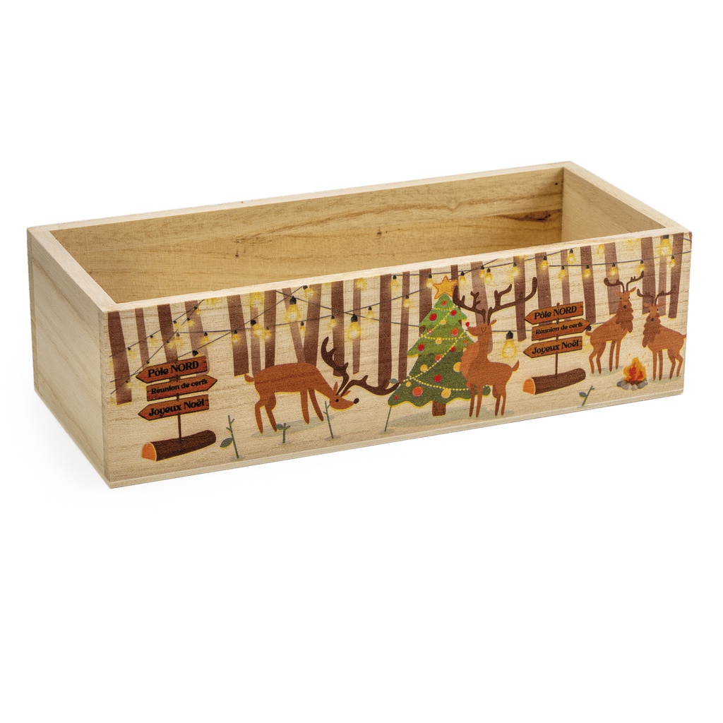Coffret bois forêt X 8