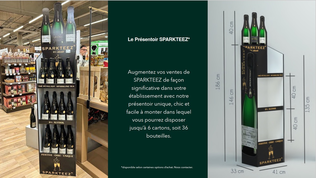 Display vide pour 72 bouteilles SPARKTEEZ