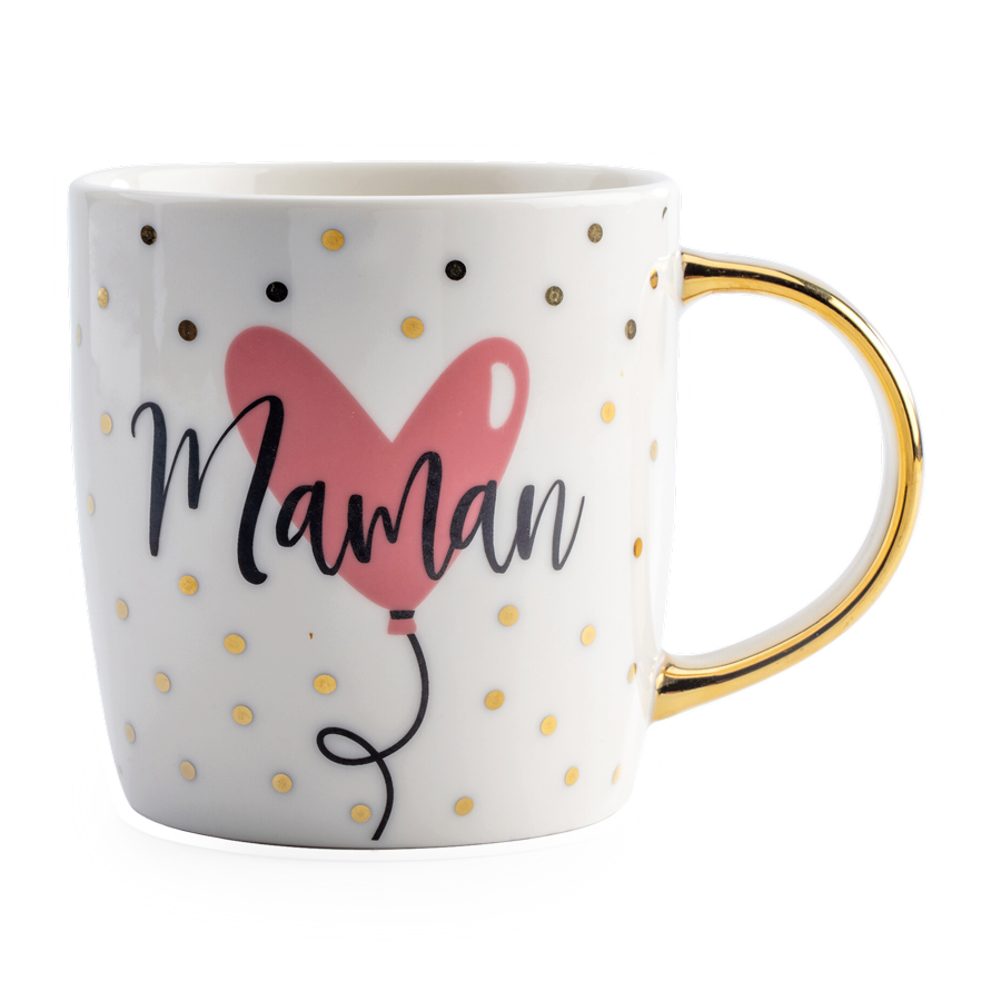 Mug Maman anse or x 6
