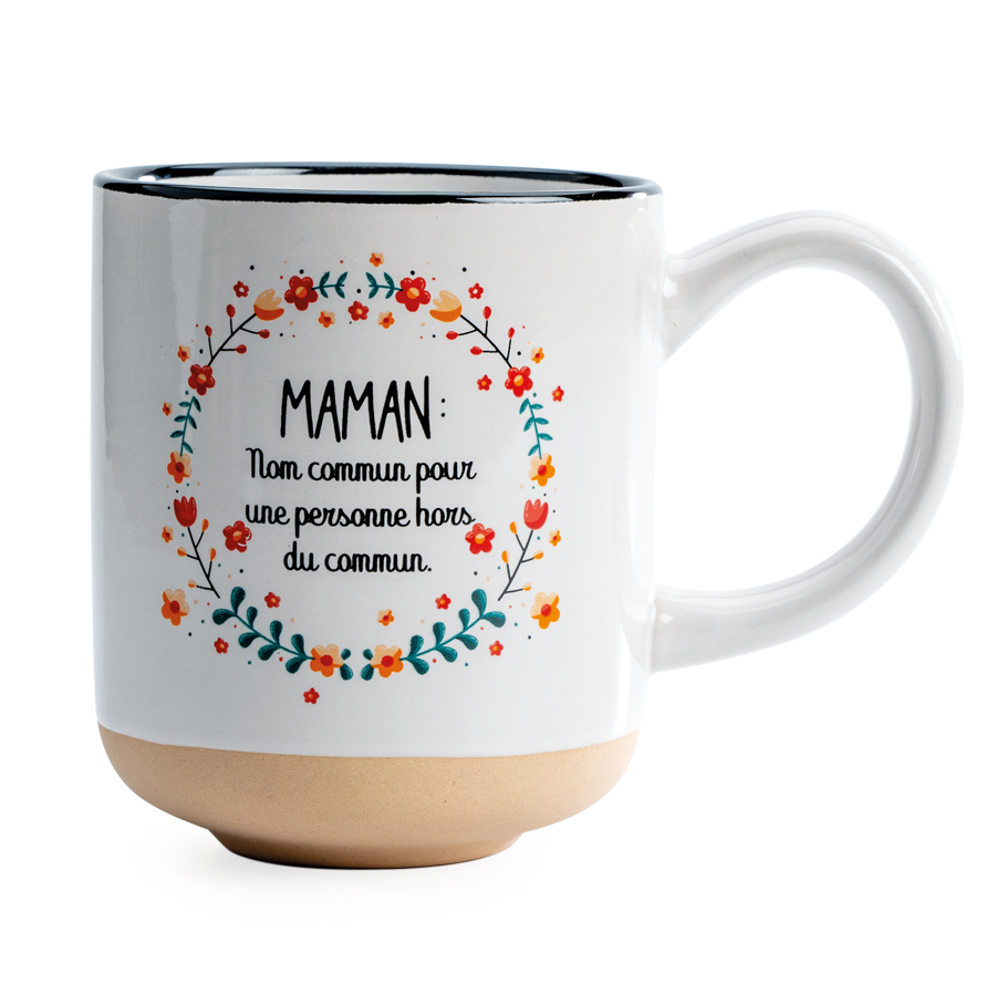 Mug Maman fleur x 6