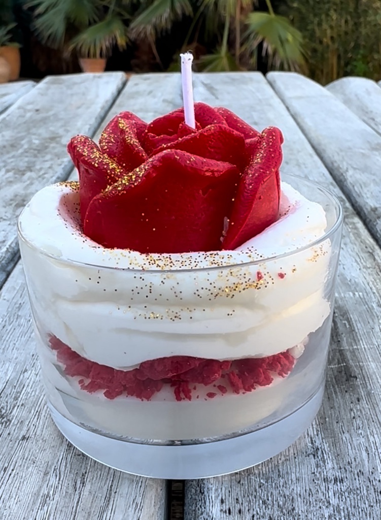 Bougie maman bisous rose Carmen 170g x4