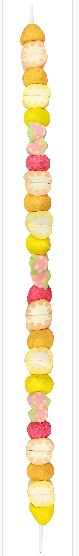 Brochette fruit 1 mètre Kebab 228g x 15