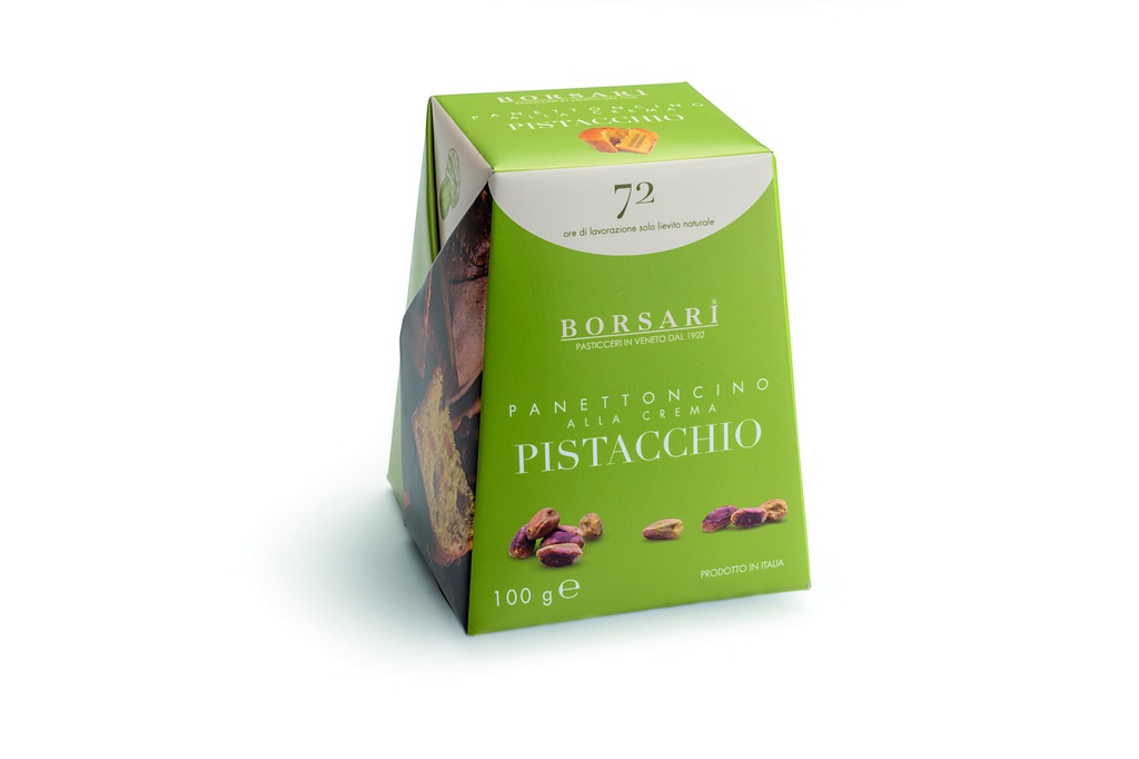 Petit Panettone pistache boite carton 100g x 48