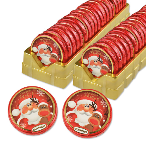 Grande pièce chocolat Père Noël 24g x 40
