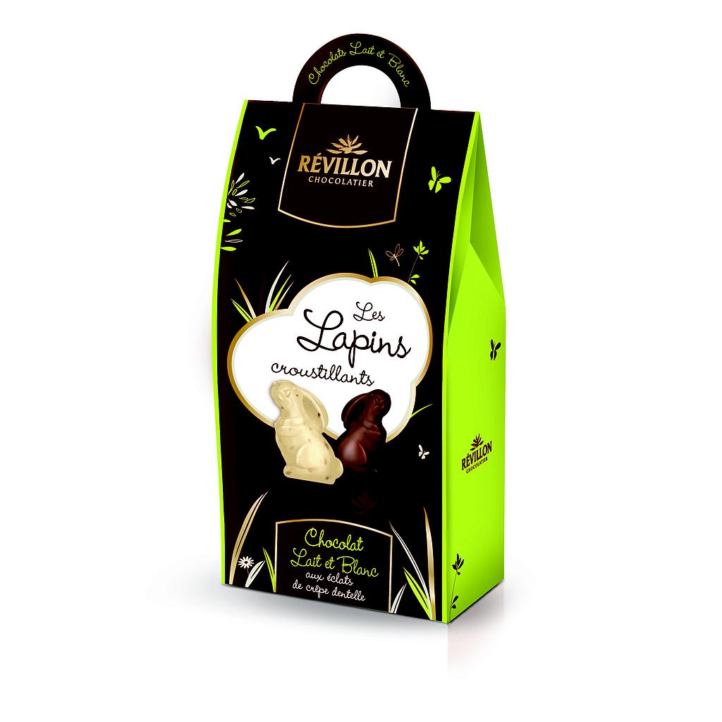 Etui lapins lait et blanc  150g x12